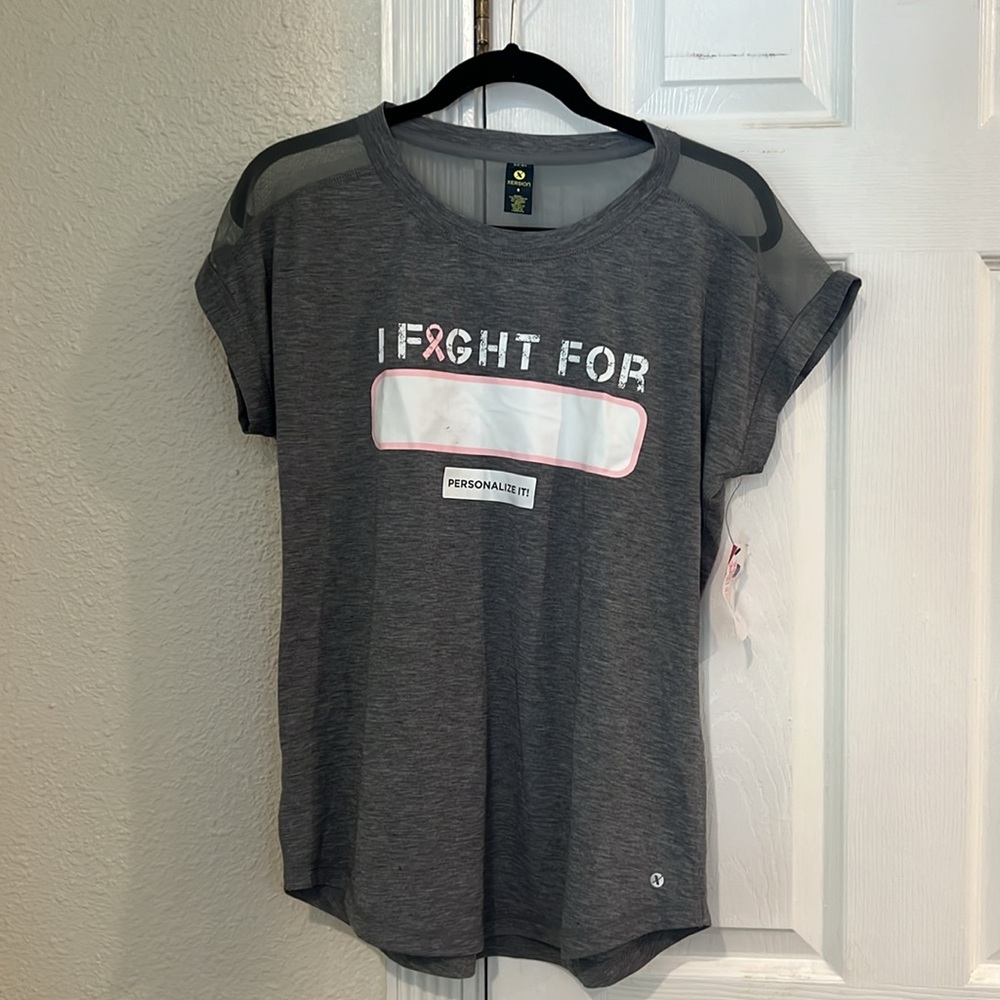 Xersion personalizable breast cancer shirt